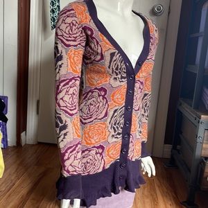 Sleeping on snow long cardigan